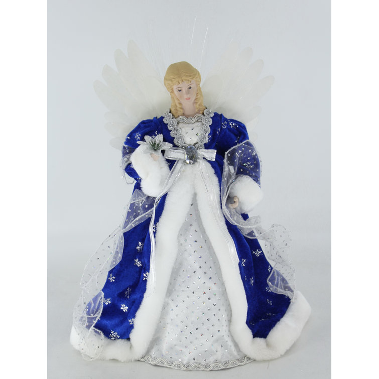 The Holiday Aisle® Fiber Optic Angel Lighted LED Christmas Tree Topper